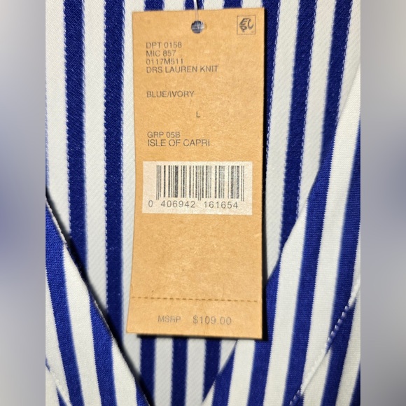 Cremieux (Daniel Cremieux) Isle of Capri Striped Knit Shirt Dress - Picture 5 of 6